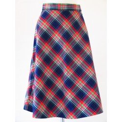 Ternet 70'er nederdel i klare farver-XS